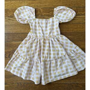 Alice + Ames Girls' Pink Puff Sleeve Dress Size 2